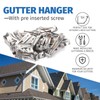 50 Pack Gutter Hangers, Gutter Hangers 5 Inch, Rain Gutter