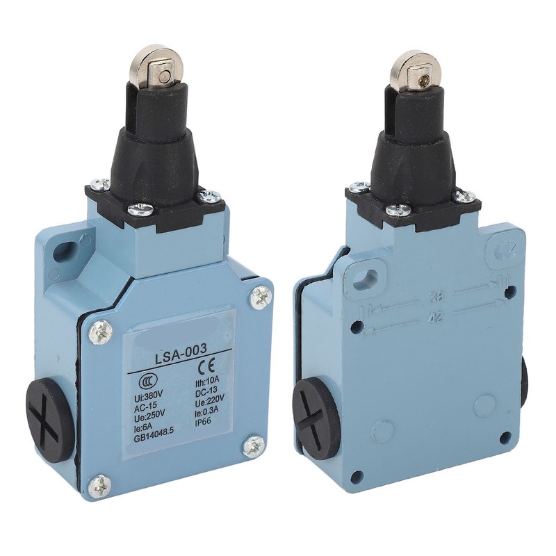 2Pcs Momentary Limit Switch Roller Plunger Micro Limit Travel Switch