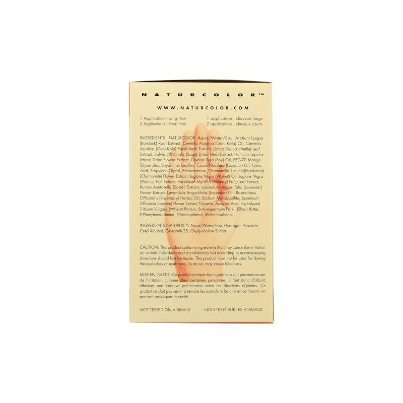 Naturcolor Tinte para cabello – rubio cúrcuma claro, 4 onzas