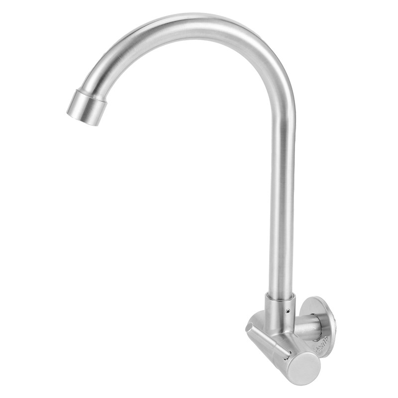 G1/2 Sink Faucet Wall-in 360 Degree Rotating Water Tap Single