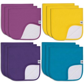 Toppy 0111-TB-BURPCLOTH-MULTI-PASTEL-12PK