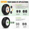 2PCS 13x5.00-6 Flat Free Tire and Wheel with 1/2" &