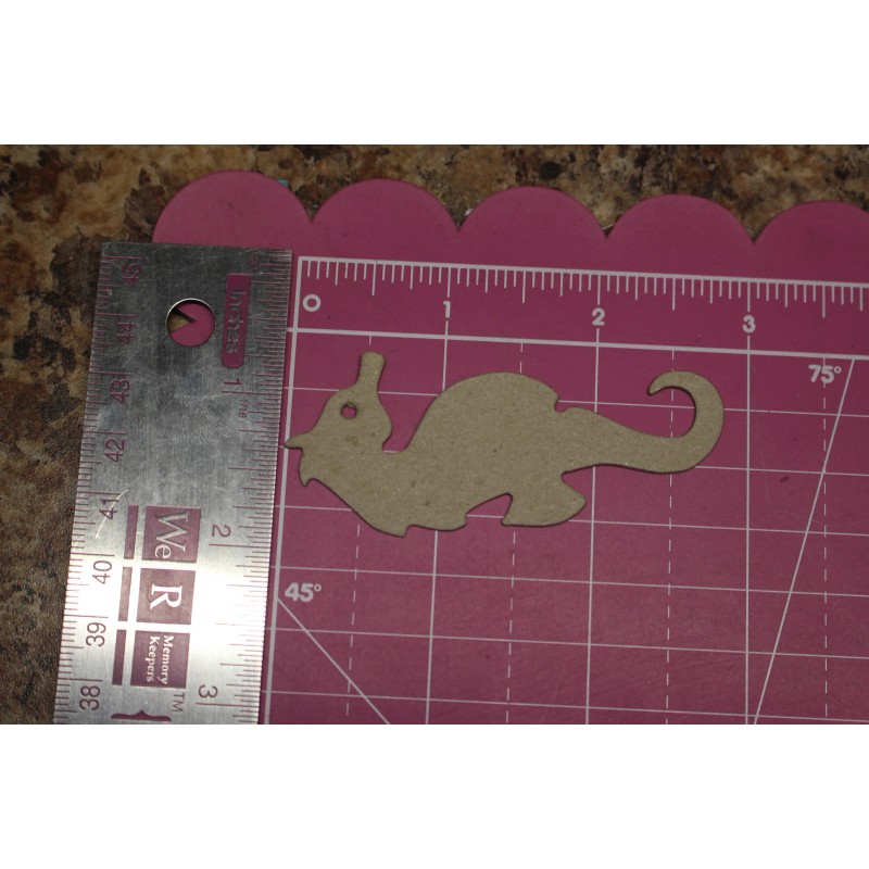 Sea Horse Bare Chipboard 6 Die Cuts Ocean Sea Animal