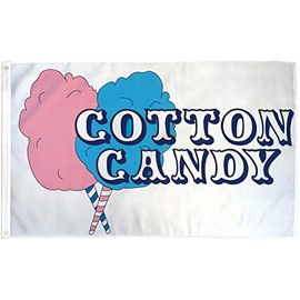 3x5FT Durable Cotton Candy Flag Advertising Fair Carnival Party