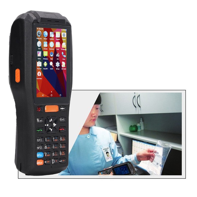 Receipt Printer Scanner 4in Touch Screen Thermal Printer Barcode Scanner