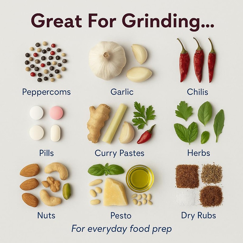 HIC Kitchen Tall Mortar and Pestle Set, Solid Carrara Marble,