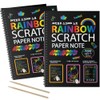 I&Art Scratch Art Books for Kids Scratch Art Paper Rainbow