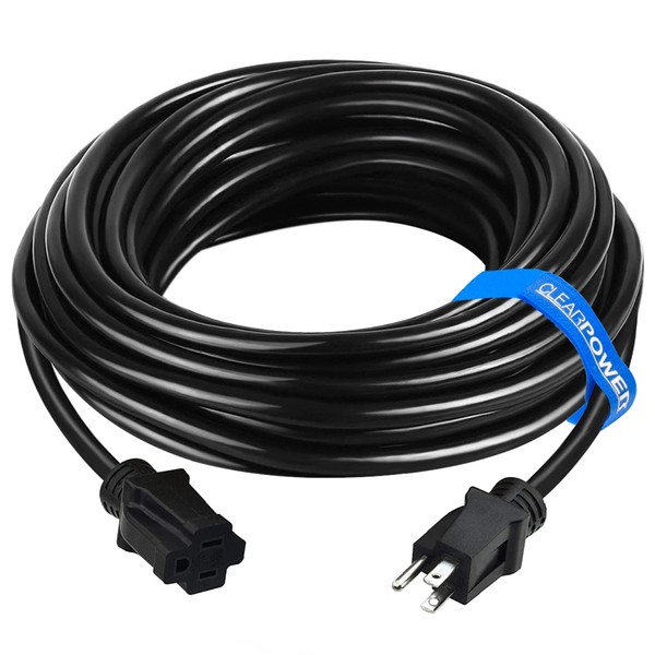 Clear Power 50 ft Heavy Duty Outdoor Extension Cord 12/3