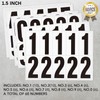 1.5 Inch Self Adhesive Number for Mailbox, Reflective Mailbox Number