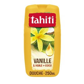 Tahiti Vanilla & Coconut Oil Body Shower Gel 250ml Each 100% Natural (Case of 3)
