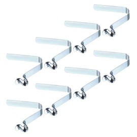 PATIKIL 9x8mm Kayak Paddle Snaps, 8 Pack Pole Push Button Spring Clips Steel Hollow Button Locking Tube Single Pin for Camping Awning Tent, Blue