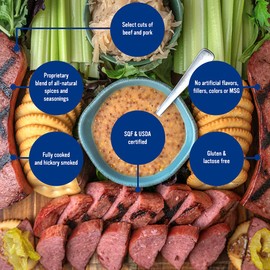 Berks Plain & Garlic Ring Bologna Variety Pack, 16 oz. per Individually-packed Piece (Pack of 2)