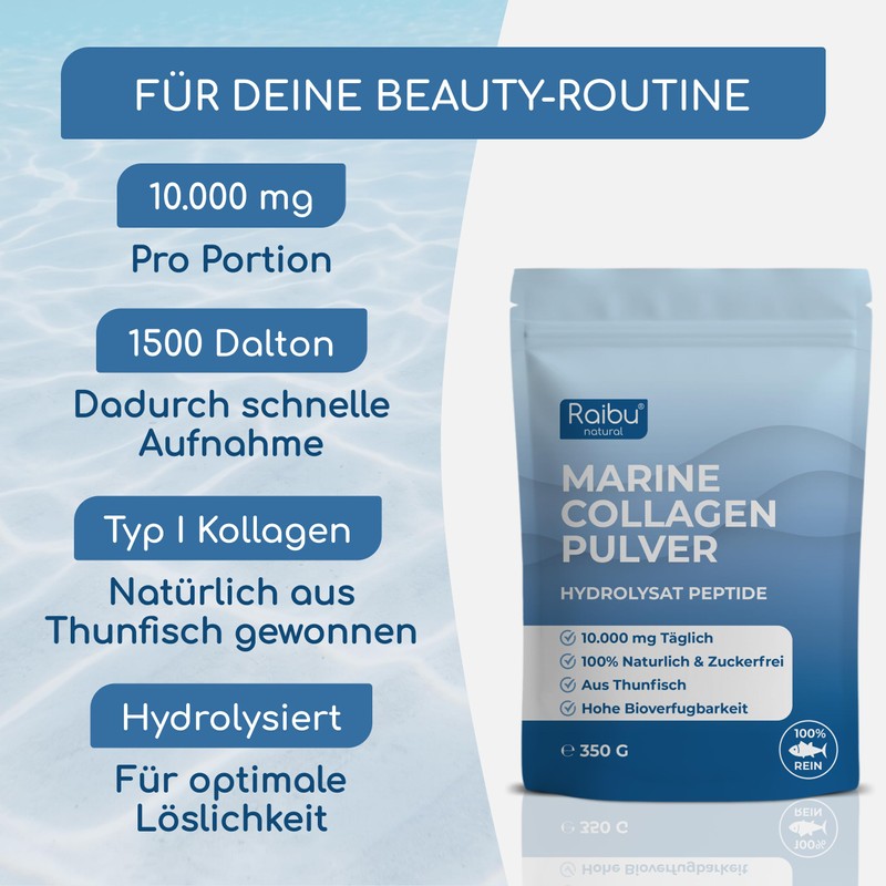 Marine Collagen Powder - 10,000 mg per Serving - Collagen