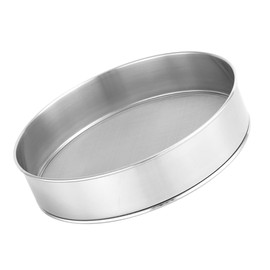 ABOOFAN Stainless Steel Flour Sifter Round Fine Mesh Mesh Sieve for Baking Multipurpose Lightweight Kitchen Strainer for Cakes Bread Pastries Elegant Portable Steel Flour Sieve