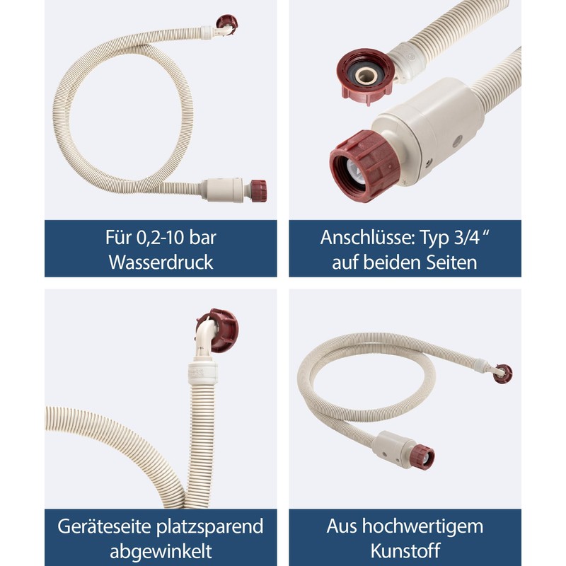 Sanitop-Wingenroth Aquastopp 172196 Appliance Inlet Hose, Type 3/4 Inch x