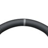 MEWANT Hand Stitch Black Smooth Woven Embossed Artificial Leather Steering