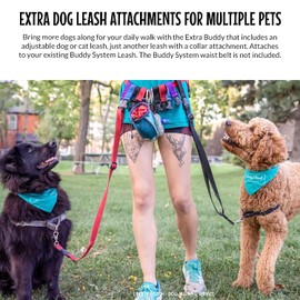 The Buddy System Accessories for Our Dog Leashes Made in USA (Extra Buddy, Regular Dog Red)