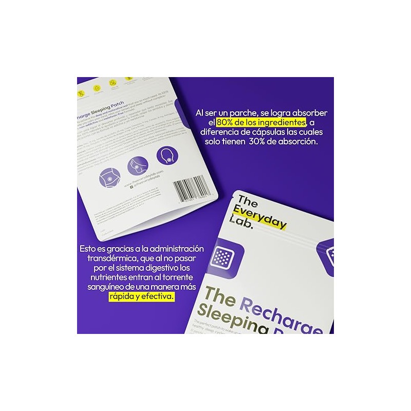 The Everyday Lab The Recharge Sleeping Patch Parches Transdermicos para