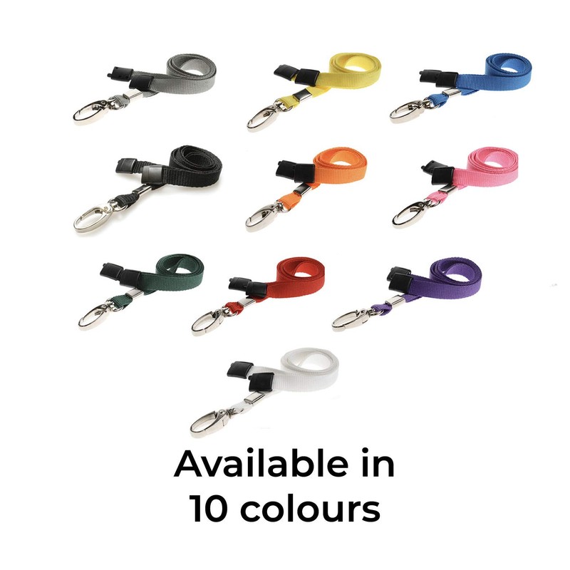 ID Lanyard Neck Strap with Metal Clip and Breakaway Safety