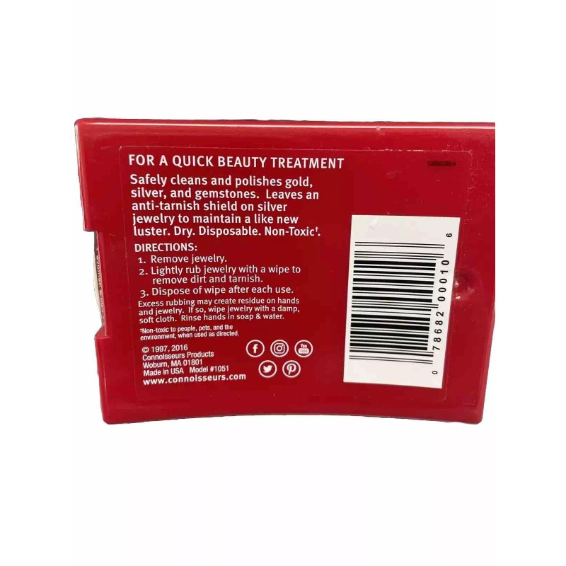 Connoisseurs Jewelry Wipes Gold and Silver Cleaner 25 Count Great