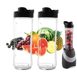 2Pcs Blender Cup, Sports Drink Bottle, Blend Active Bottles Only Blender Cup Smoothie Bottle 20oz Sport Bottle Cup for OSTER BLSTPB BLSTP3 Models Blender bottle replacement