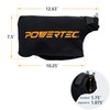 POWERTEC Miter Saw Dust Collector Bag for 7-1/4", 8-1/2", 10"