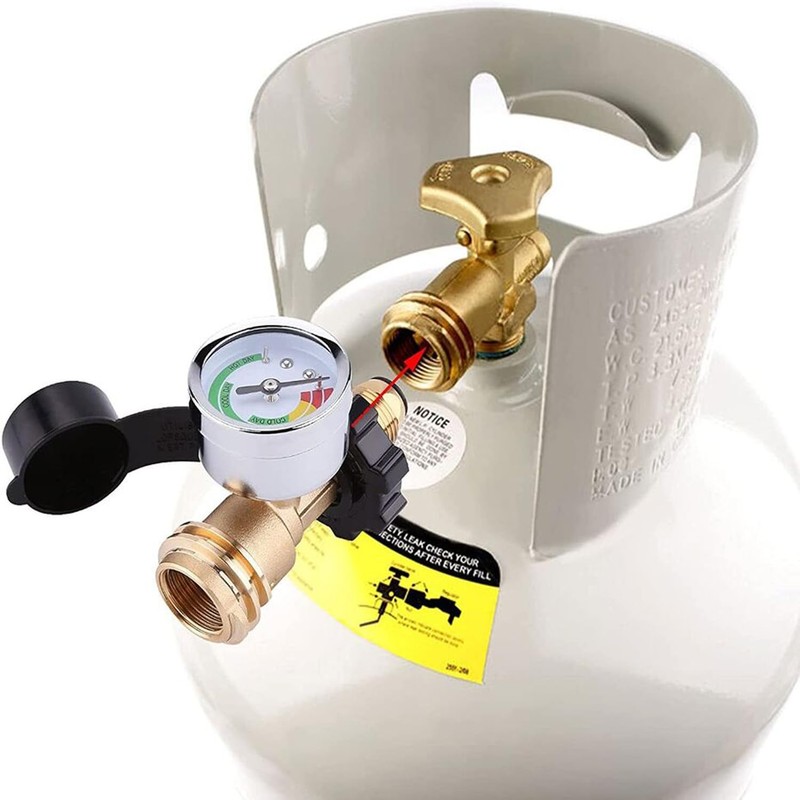 100 lb Propane Tank Adapter, Universal Fit Pol to Qcc1