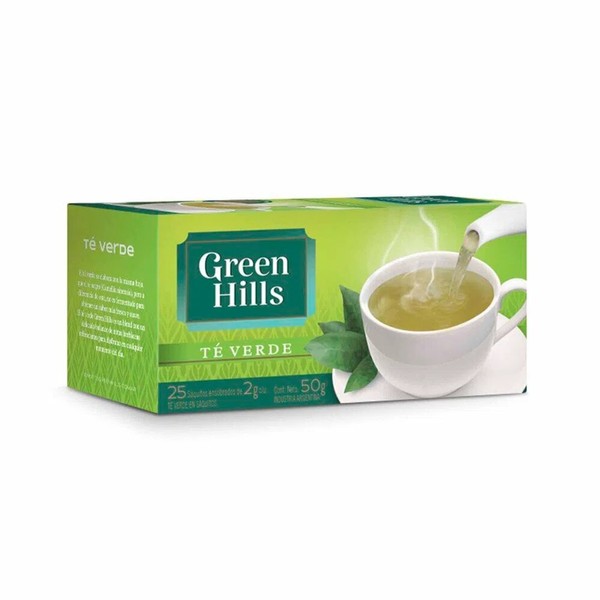 Green Hills Té Verde Green Tea (box of 25 tea bags)