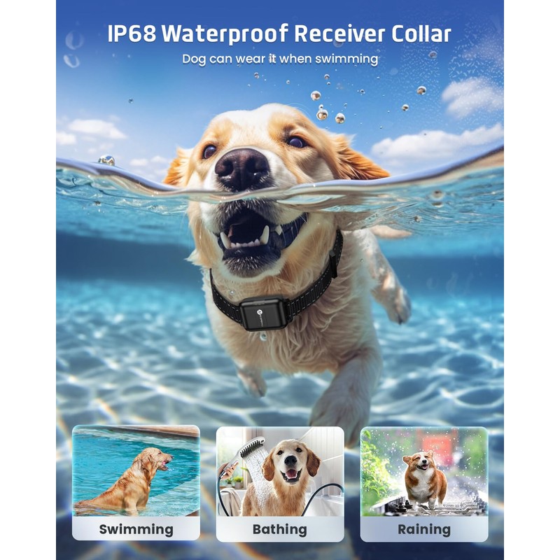 Dog Training Collar with Remote, 4200Ft Remote Electronic Dog Shock