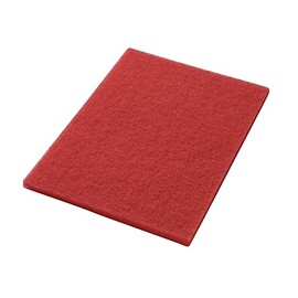 Americo Manufacturing 40441420 Red Buffing Floor Pad Rectangle (Three Pack of 5), 14" x 20"