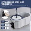 Spin Mop and Bucket System with180-Degree Rotating Head Telescopic Handle