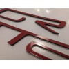 Advanced Trims 2005-2013 Corvette C6 GLOSS RED Plastic Letters Rear