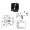 T Handle Latch Black Zinc Alloy T Type Toolbox Folding