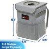 EPAuto Waterproof Car Trash Can with Lid and Storage Pockets,