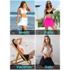 beautyin Women White Swim Skirt Bathing Suit Bottom Skort Quick