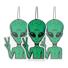 Peace Sign Alien Car Air Freshener 3 Pack, Car Air Freshener Scented with Essential Oils (3Pack)