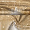 Yieldeer Gold Shower Curtain Sparkle Shimmer Bling Sparkly Bathroom Decor