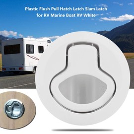 Seadoo Slam Latch - Replacement for Latch Hatch Round Pull White Flush Pull Latch Universal Plastic Flush Pull Hatch Latch Slam Latch Replacement for Rv Marine Boat Rv White (White)