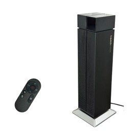 ComDomus Space Heater Large Room, 25” Electric Heaters for Indoor Use, 3 Heat Levels, 3 Modes, Multiple Safety Protections, Black Tower Heater for Office Living Room Bedroom, 15BRDEBK-USL2