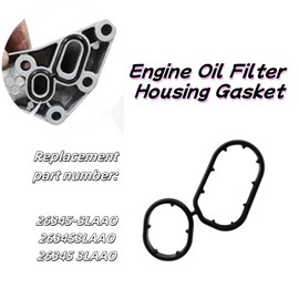 26345-3LAA0 Engine Oil Filter Housing Gasket (3 Pk) Fit for Kia Sedona 2019-2021 Series Vicenza 2017-2020 Series s Hyundai Genesis 2014-2016 Series and Genesis Paliside 2020-2023 Series