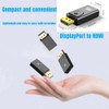 IOSSIOPPIA DisplayPort to HDMI DP to HDMI Adapter 4K DP