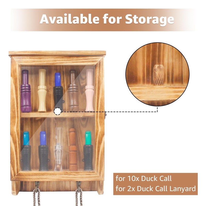 for Duck Call and Lanyard Display Rack - Storage Case
