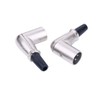 Alnicov 2 x 90 Degree XLR 3 Pin Microphone Speaker