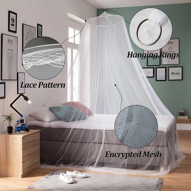 Mosquito Net Bed Travel, Canopy Bed Curtains, for Mosquito Net