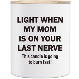 Step Dad Gifts for Fathers Day, 10oz Funny Bonus Dad Stepdad Gifts from Daughter Son, Birthday Gift for Daddy Father Presents, Best Dads Ever, Sandalwood Scented Soy Candle, Light This When My Mom