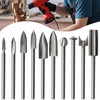 10PCS Wood Carving Drill Bits Set, HOMEIDOL 1/8" Shank Wood