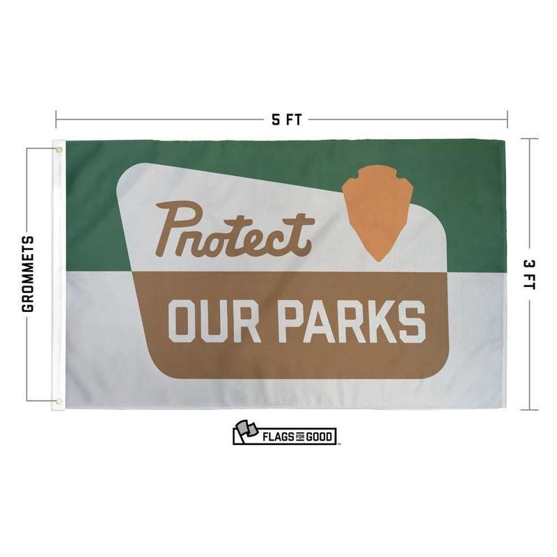 Protect Our Parks Flag - Size: (L) 3' x 5'