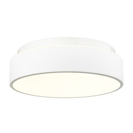 AUTELO 12" Flush Mount Ceiling Light Fixtures, 3 Color Selectable 3000K / 4000K / 5000K Close to Ceiling Light with Frosted Glass Shade, Metal Light Fixtures Ceiling Mount in White Finish C3312 WH LED