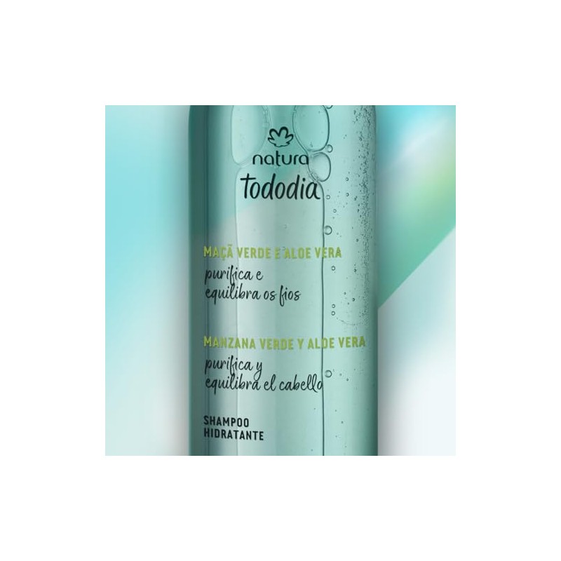 Natura Tododia Shampoo Hidratante Manzana Verde y Aloe Vera