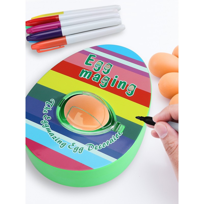 DIY Real Egg Doodle Toy Electric Easter Egg Painting Machine